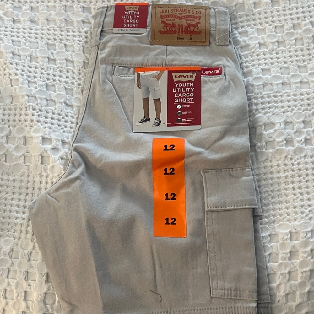 Levi's Men's Light Gray Cargo Shorts
